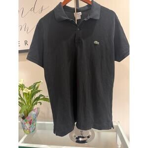 Lacoste Men’s Slim Fit Polo Shirt - Classic Black